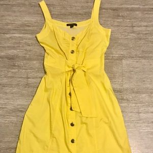 Yellow Button Dress